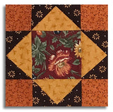 Moda Kansas Troubles Pre-Cut 12 Block King's Crown Quilt Kit - Wheatland - Mulberry