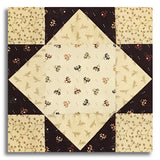 Moda Kansas Troubles Pre-Cut 12 Block King's Crown Quilt Kit - Wheatland - Mulberry