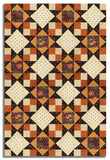 Moda Kansas Troubles Pre-Cut 12 Block King's Crown Quilt Kit - Wheatland - Mulberry