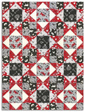 Studio E Pre-Cut 12 Block King's Crown Quilt Kit - Scarlet Farm