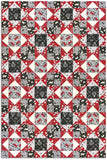 Studio E Pre-Cut 12 Block King's Crown Quilt Kit - Scarlet Farm