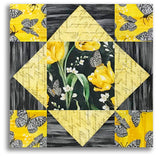 Windham Pre-Cut 12 Block King's Crown Quilt Kit - Tulip Fields