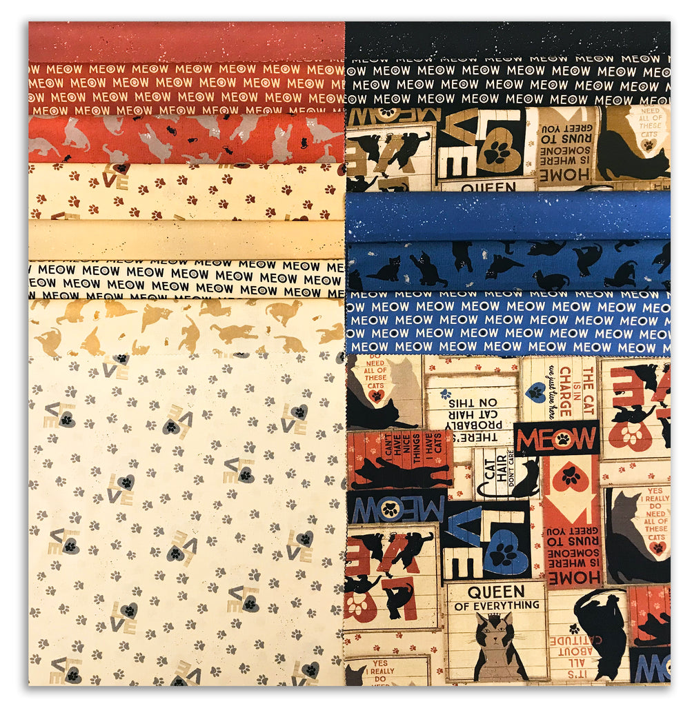 Maywood Studio Curio Cabinet 42 - 10 Fabric Squares For Quilting Crafting