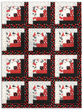 Henry Glass & Co. Pre-Cut 12 Block Log Cabin Quilt Kit - Country Fresh