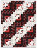 Henry Glass & Co. Pre-Cut 12 Block Log Cabin Quilt Kit - Country Fresh