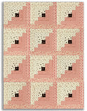 Riley Blake Pre-Cut 12-Block Log Cabin Quilt Kit - Morning Latte
