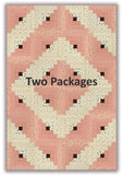 Riley Blake Pre-Cut 12-Block Log Cabin Quilt Kit - Morning Latte