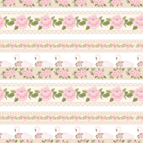 Poppie Cotton Stolen Moments SM25322 Lace & Roses Blanc By The Yard