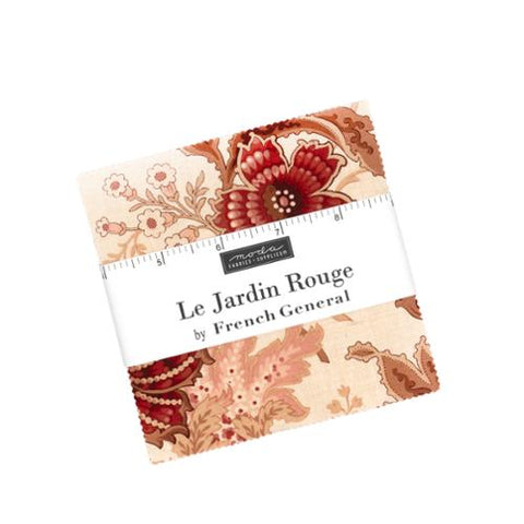 Moda Pre-Cut 42 Piece 5" Charm Squares - Le Jardin Rouge