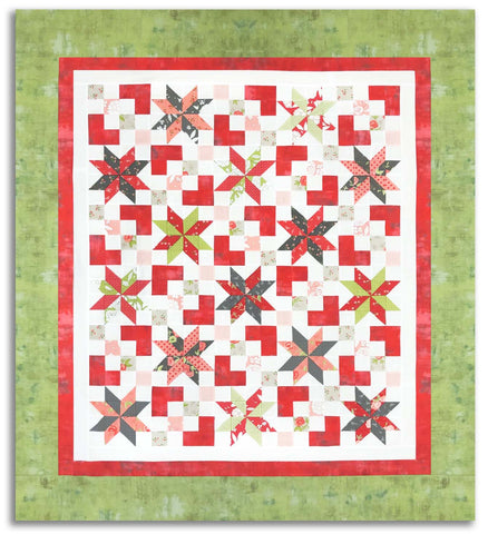 LeMoyne Magic 59 x 65" Fully Finished Sample Quilt - Beautiful Day