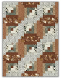 Riley Blake Pre-Cut 12-Block Log Cabin Quilt Kit - Let's Wander