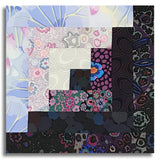 Free Spirit Kaffe Fassett Pre-cut 12 Block Log Cabin Quilt Kit - Black Ink