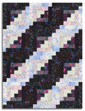 Free Spirit Kaffe Fassett Pre-cut 12 Block Log Cabin Quilt Kit - Black Ink