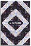 Free Spirit Kaffe Fassett Pre-cut 12 Block Log Cabin Quilt Kit - Black Ink