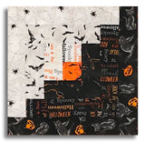 Windham Pre-Cut 12 Block Log Cabin Quilt Kit - Hallow's Eve - Black