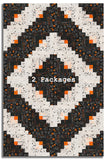 Windham Pre-Cut 12 Block Log Cabin Quilt Kit - Hallow's Eve - Black