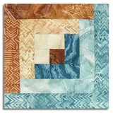 Matt's Northcott Pre-Cut Log Cabin Table Runner Kit - Stonehenge Canyon - Blue