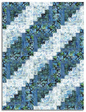 In The Beginning Pre-Cut 12 Block Log Cabin Quilt Kit - Halcyon II - Blue