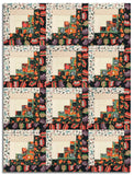 Matt's Free Spirit Pre-cut 12 Block Log Cabin Quilt Kit - Christmas Pets - Cats