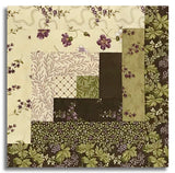 Moda Pre-cut 12 Block Log Cabin Quilt Kit - Collection For A Cause: Essence - Clover