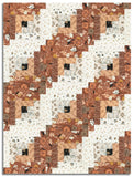 Matt's Moda Pre-cut 12 Block Log Cabin Quilt Kit - Wellspring - Dark Clay