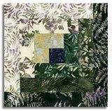 Matt's Hoffman Bali Batiks Pre-Cut 12 Block Log Cabin Quilt Kit - Meadow Lane - Dark