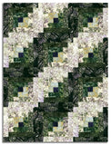 Matt's Hoffman Bali Batiks Pre-Cut 12 Block Log Cabin Quilt Kit - Meadow Lane - Dark