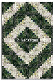 Matt's Hoffman Bali Batiks Pre-Cut 12 Block Log Cabin Quilt Kit - Meadow Lane - Dark