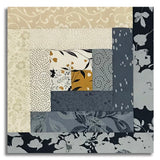 Moda Pre-cut 12 Block Log Cabin Quilt Kit - Arabesque - Dusk