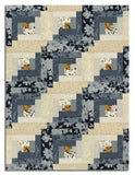 Moda Pre-cut 12 Block Log Cabin Quilt Kit - Arabesque - Dusk