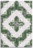 Matt's Clothworks Pre-Cut 12 Block Log Cabin Quilt Kit - Chateau En Fleur - Forest