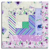 Matt's Wilmington Pre-Cut 12 Block Log Cabin Quilt Kit - Pansy Fields - Fuchsia