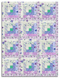 Matt's Wilmington Pre-Cut 12 Block Log Cabin Quilt Kit - Pansy Fields - Fuchsia