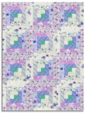 Matt's Wilmington Pre-Cut 12 Block Log Cabin Quilt Kit - Pansy Fields - Fuchsia