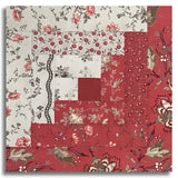 Moda French General Pre-cut 12 Block Log Cabin Quilt Kit - Fleur De Paris - Garance