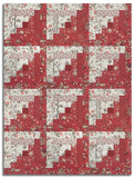 Moda French General Pre-cut 12 Block Log Cabin Quilt Kit - Fleur De Paris - Garance