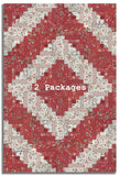 Moda French General Pre-cut 12 Block Log Cabin Quilt Kit - Fleur De Paris - Garance
