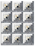 Moda Pre-cut 12 Block Log Cabin Quilt Kit - Mira - Graphite