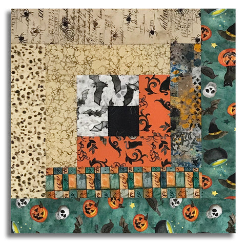 Clothworks Pre-Cut Log Cabin Table Runner Kit - Emerald Hollow - Green