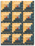 Moda Pre-cut 12 Block Log Cabin Quilt Kit - Miss Mollie - Indigo