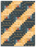 Moda Pre-cut 12 Block Log Cabin Quilt Kit - Miss Mollie - Indigo