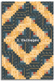 Moda Pre-cut 12 Block Log Cabin Quilt Kit - Miss Mollie - Indigo