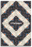 Moda Pre-cut 12 Block Log Cabin Quilt Kit - Foraged Found & Hand Me Down - Iron