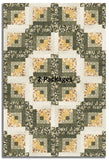 Windham Pre-Cut 12 Block Log Cabin Quilt Kit - Gleaned - Loden