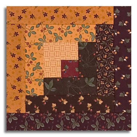 Moda Kansas Troubles Moda Pre-cut Log Cabin Table Runner Kit - Flannel Season - Mahogany
