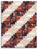 Moda Pre-cut 12 Block Log Cabin Quilt Kit - Foraged Found & Hand Me Down - Merlot