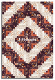 Moda Pre-cut 12 Block Log Cabin Quilt Kit - Foraged Found & Hand Me Down - Merlot