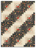 Moda 3 Sisters Pre-cut 12 Block Log Cabin Quilt Kit - Ambiance - Midnight