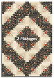 Moda 3 Sisters Pre-cut 12 Block Log Cabin Quilt Kit - Ambiance - Midnight