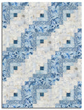 Clothworks Pre-Cut 12 Block Log Cabin Quilt Kit - Naturescape - Sky
